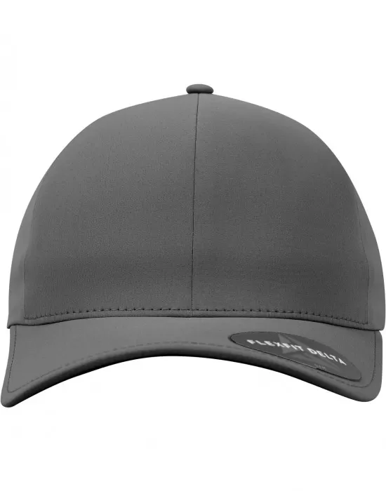 Шапка с козирка в тъмносиво Flexfit Delta, Шапки с козирка - Hoodstyle.bg