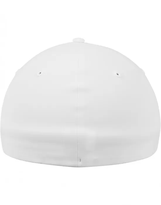Шапка с козирка в бяло Flexfit Delta, Шапки с козирка - Hoodstyle.bg