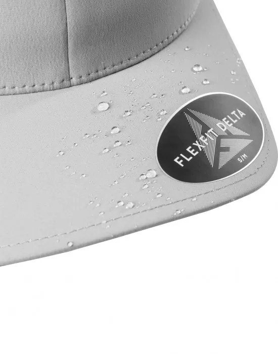 Шапка с козирка в сиво Flexfit Delta, Шапки с козирка - Hoodstyle.bg