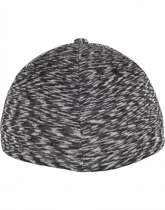 Шапка с козирка в черен меланж FLEXFIT DELTA UNIPANEL CAP melange black, Шапки с козирка - Hoodstyle.bg