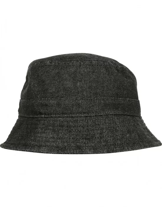 Дънкова шапка идиотка в черен цвят Denim Bucket Hat, Идиотки - Hoodstyle.bg