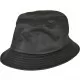 Шапка идиотка имитираща кожа в черен цвят Imitation Leather Bucket Hat, Идиотки - Hoodstyle.bg