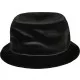 Кадифена шапка идиотка в черен цвят Velvet Bucket Hat, Идиотки - Hoodstyle.bg
