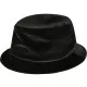 Кадифена шапка идиотка в черен цвят Velvet Bucket Hat, Идиотки - Hoodstyle.bg
