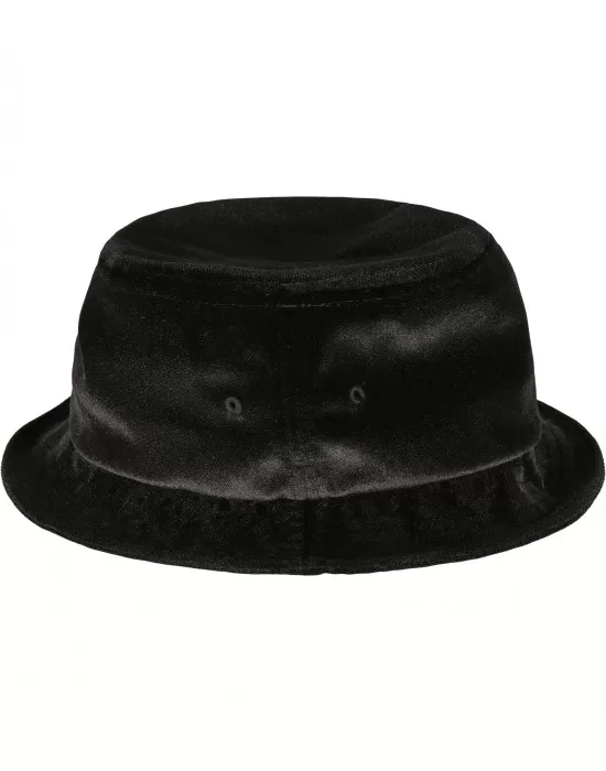 Кадифена шапка идиотка в черен цвят Velvet Bucket Hat, Идиотки - Hoodstyle.bg