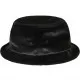 Кадифена шапка идиотка в черен цвят Velvet Bucket Hat, Идиотки - Hoodstyle.bg
