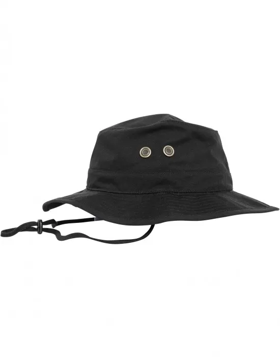 Шапка идиотка с връзка в черен цвят Angler Hat, Идиотки - Hoodstyle.bg