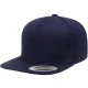 Premium 5-Panel Snapback Cap navy one size