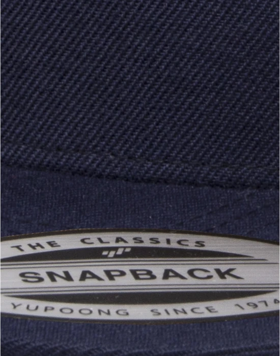 Premium 5-Panel Snapback Cap navy one size