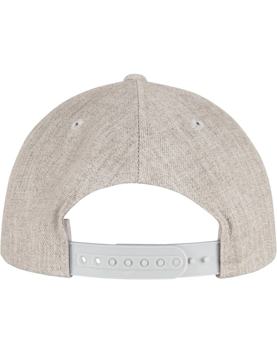 YP CLASSICS 5-PANEL PREMIUM CURVED VISOR SNAPBACK CAP heather grey one size