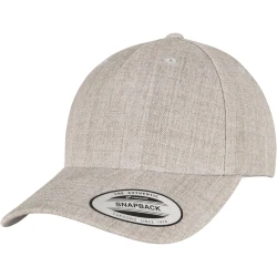 Шапка с козирка YP CLASSICS 5-PANEL PREMIUM CURVED VISOR SNAPBACK CAP heather grey one size