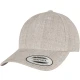 YP CLASSICS 5-PANEL PREMIUM CURVED VISOR SNAPBACK CAP heather grey one size