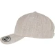 YP CLASSICS 5-PANEL PREMIUM CURVED VISOR SNAPBACK CAP heather grey one size