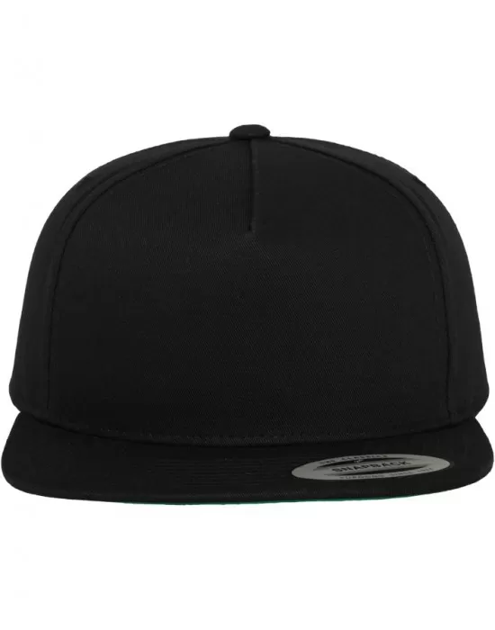Шапка с козирка в черно Classic 5 Panel Snapback, Шапки с козирка - Hoodstyle.bg