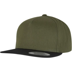 Шапка с козирка Classic 5 Panel Snapback olive/black one size