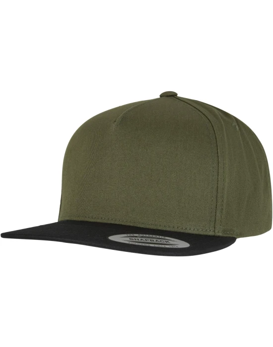 Classic 5 Panel Snapback olive/black one size