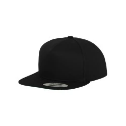 Шапка с козирка в черно Classic 5 Panel Snapback 