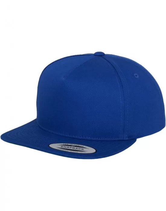 Шапка с козирка в синьо Classic 5 Panel Snapback, Шапки с козирка - Hoodstyle.bg