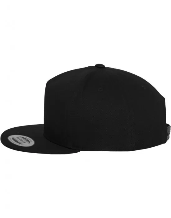 Шапка с козирка в черно Classic 5 Panel Snapback, Шапки с козирка - Hoodstyle.bg