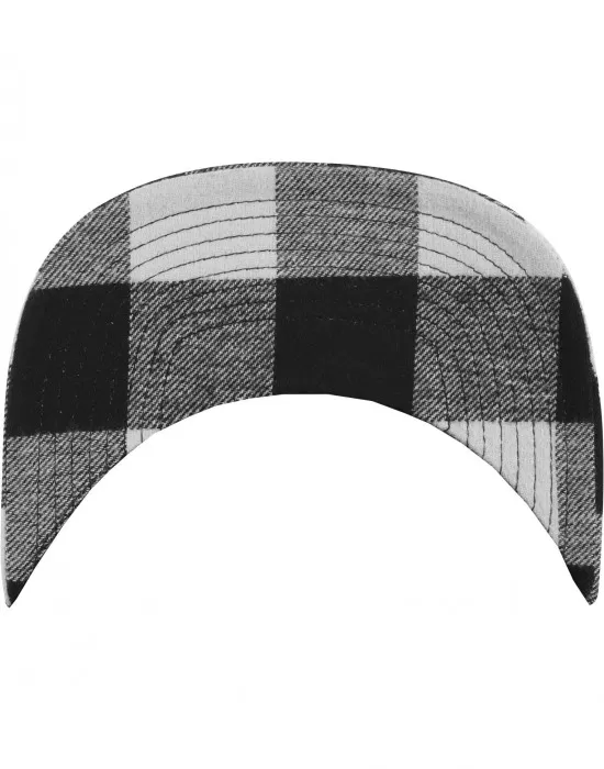 Шапка с козирка в черно Checked Flanell Peak Snapback, Шапки с козирка - Hoodstyle.bg