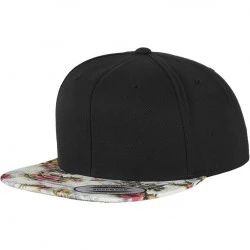 Шапка с козирка в черно Floral Snapback mint one size