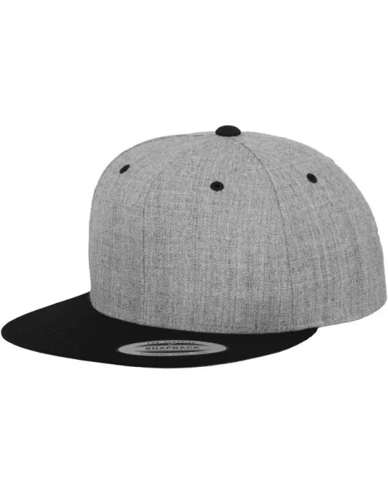 Сива шапка с козирка в черно Mister Tee Classic Snapback 2-Tone, Шапки с козирка - Hoodstyle.bg