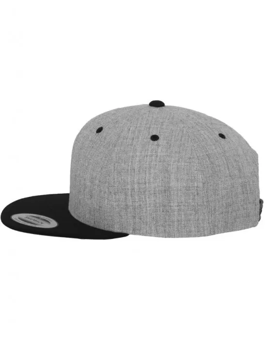 Сива шапка с козирка в черно Mister Tee Classic Snapback 2-Tone, Шапки с козирка - Hoodstyle.bg