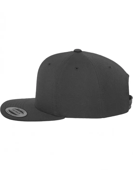 Шапка с козирка в тъмносиво Classic Snapback, Шапки с козирка - Hoodstyle.bg