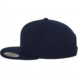 Шапка с козирка в тъмносиньо Classic Snapback