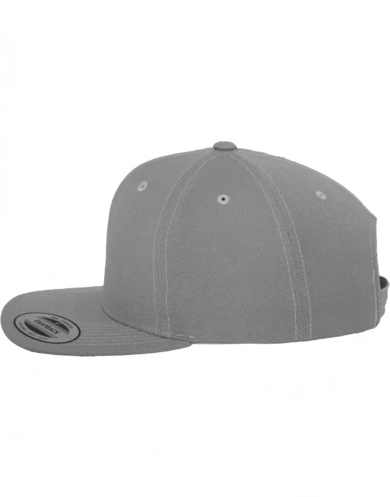 Шапка с козирка в сиво Classic Snapback, Шапки с козирка - Hoodstyle.bg