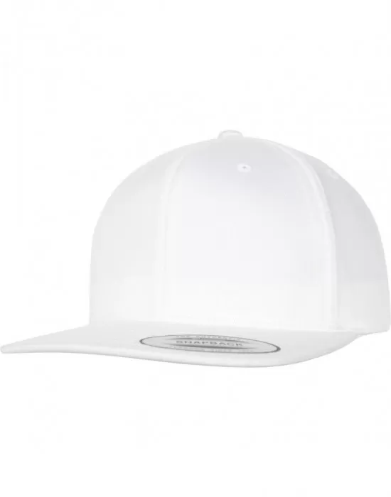 Шапка с козирка в бяло Organic Cotton Snapback, Шапки с козирка - Hoodstyle.bg