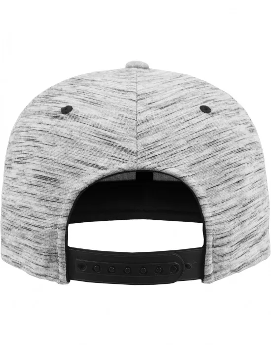 Шапка с козирка в сиво Stripes Melange Crown Snapback, Шапки с козирка - Hoodstyle.bg