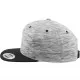 Шапка с козирка в сиво Stripes Melange Crown Snapback, Шапки с козирка - Hoodstyle.bg