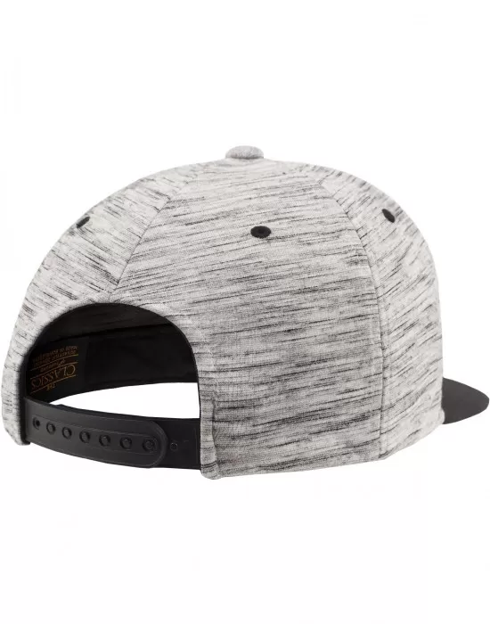 Шапка с козирка в сиво Stripes Melange Crown Snapback, Шапки с козирка - Hoodstyle.bg