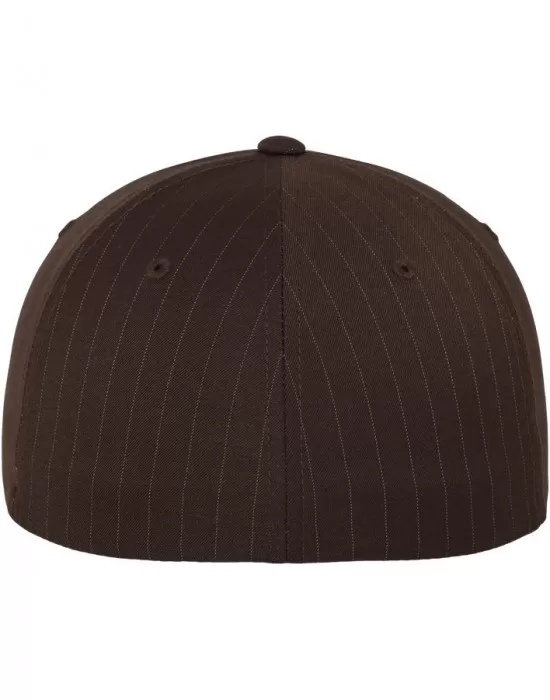 Шапка с козирка в кафяво Flexfit Pinstripe, Шапки с козирка - Hoodstyle.bg