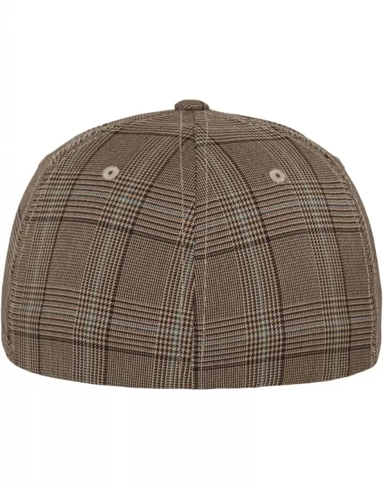 Шапка с козирка в цвят каки Flexfit Glen Check, Шапки с козирка - Hoodstyle.bg