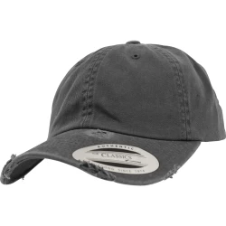 Шапка с козирка Low Profile Destroyed Cap darkgrey one size
