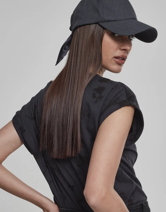 Satin Bow Dad Cap darkgrey one size