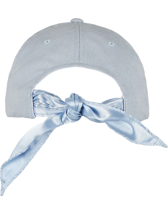 Satin Bow Dad Cap light sky one size