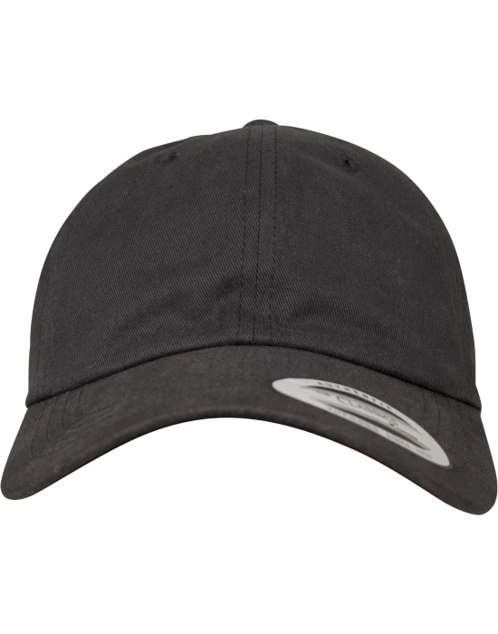 Peached Cotton Twill Dad Cap black one size