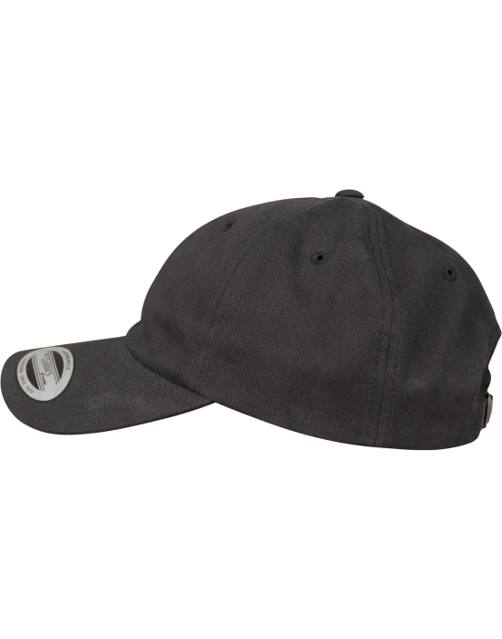 Peached Cotton Twill Dad Cap black one size