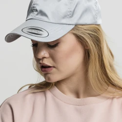Шапка с козирка Low Profile Satin Cap silver one size
