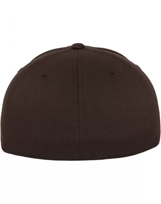 Шапка с козирка в кафяво Flexfit Wooly Combed, Шапки с козирка - Hoodstyle.bg