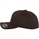 Шапка с козирка в кафяво Flexfit Wooly Combed, Шапки с козирка - Hoodstyle.bg