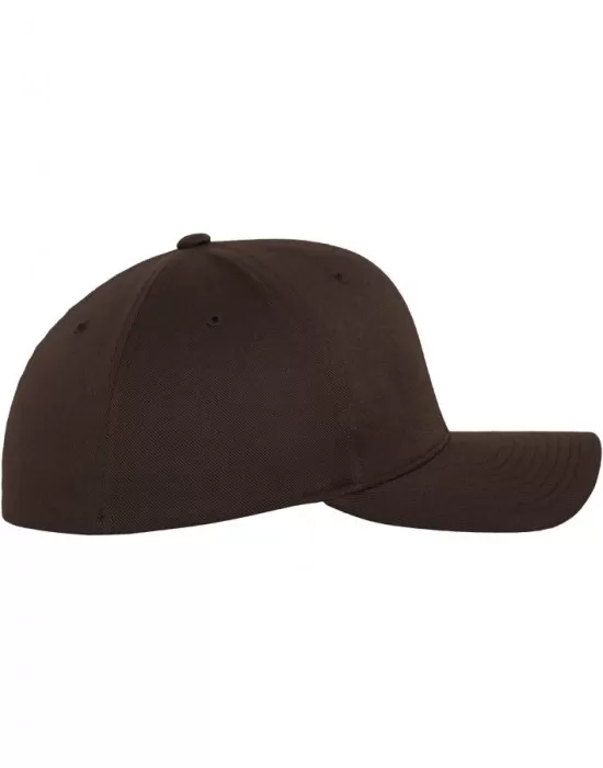 Шапка с козирка в кафяво Flexfit Wooly Combed, Шапки с козирка - Hoodstyle.bg