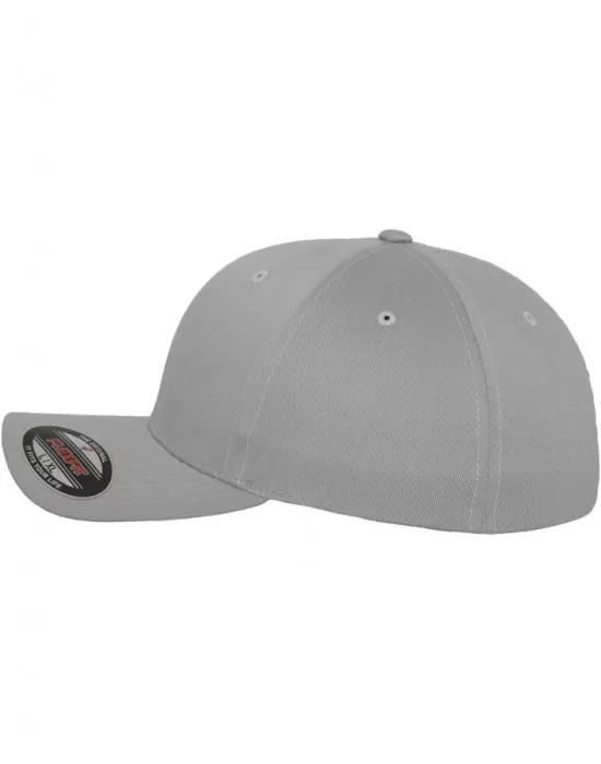 Шапка с козирка в сиво Flexfit Wooly Combed, Шапки с козирка - Hoodstyle.bg