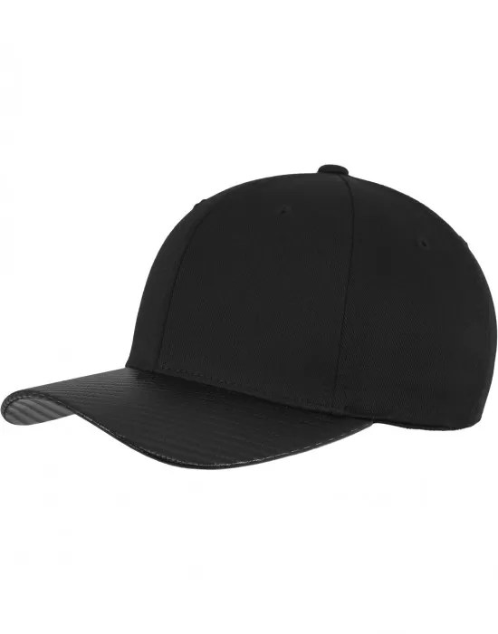 Шапка с козирка изчистена черна Carbon Flexfit, Шапки с козирка - Hoodstyle.bg