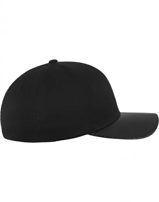 Шапка с козирка изчистена черна Carbon Flexfit, Шапки с козирка - Hoodstyle.bg