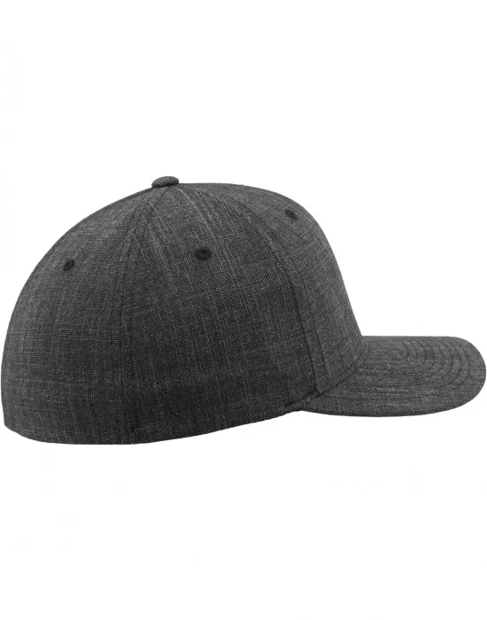 Шапка с коризка черна Fine Melange Flexfit black, Шапки с козирка - Hoodstyle.bg