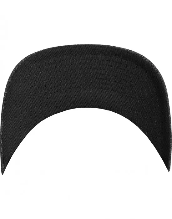 Шапка с коризка черна Fine Melange Flexfit black, Шапки с козирка - Hoodstyle.bg